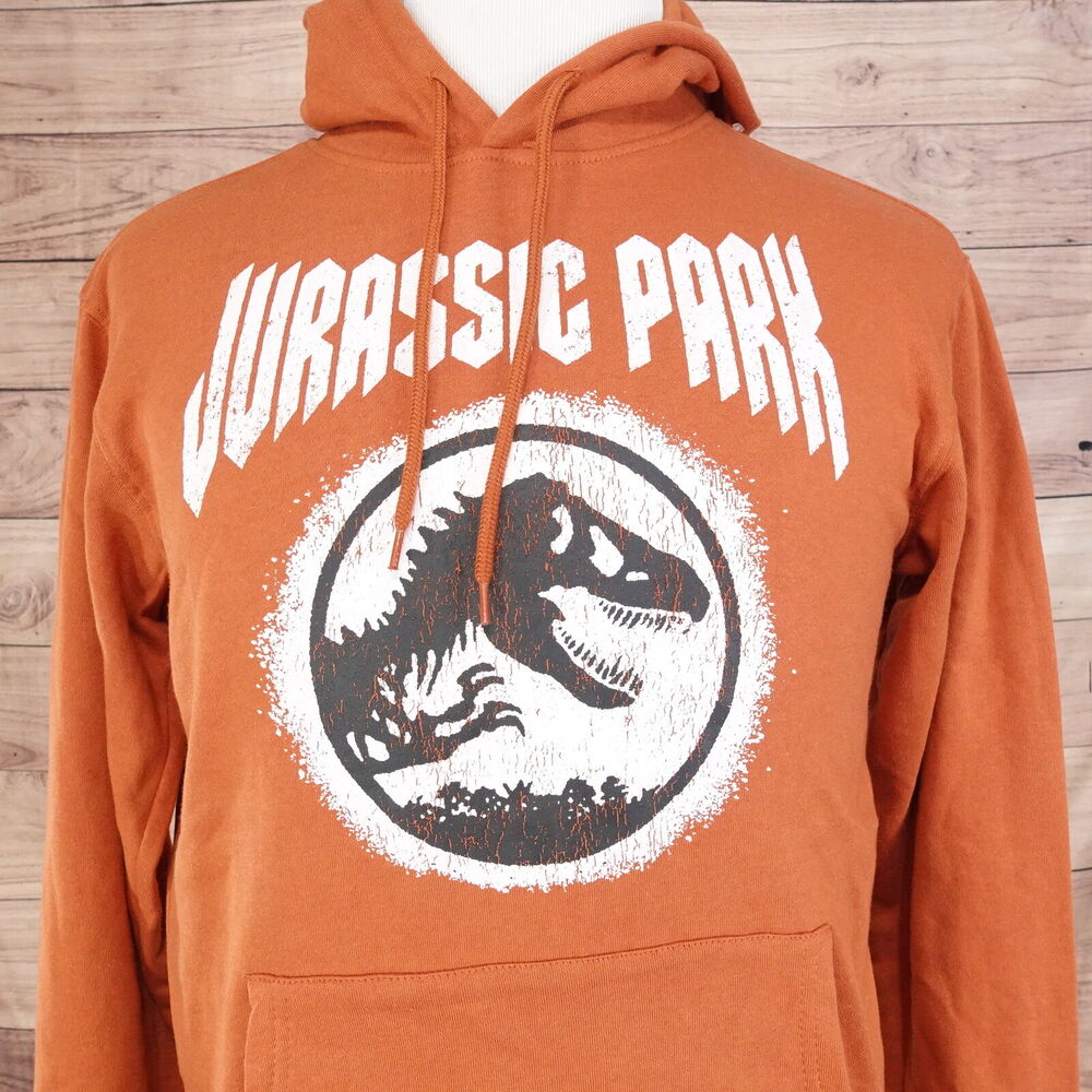 NWT JURASSIC WORLD JURASSIC PARK LOGO MOVIE PROMO PULLOVER HOODIE SIZE S NEW!